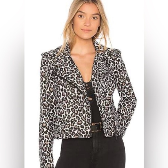 Sanctuary Jackets & Blazers - Sanctuary “Poison & Leopard” Moto Jacket from Revolve. Size L. Baddie